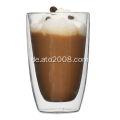 Doppelwandglas Tasse Kaffee Glas